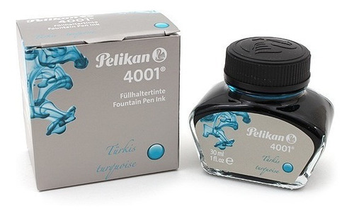 Tinta Para Pluma Fuente Pelikan - 30 Ml - Color Turquoise