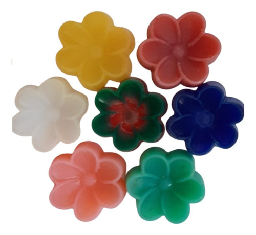 20 Jabones Con Forma De Flor 6x2,5cm Souvenir