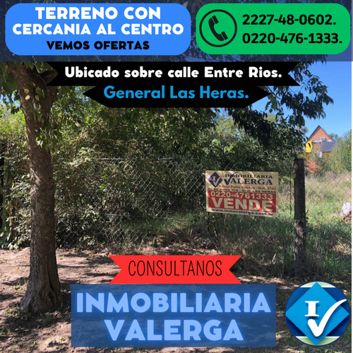 Venta De Lote En General Las Heras, Con Facilidades De Pago.