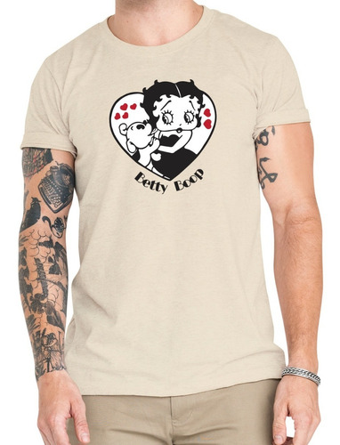 Polera Betty Boop Clásico Vintage Algodón Orgánico Co10