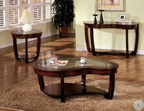 Imagen 4 de 4 de Mesa Recibidor De Madera Y Cristal Elegante Y Contemporánea