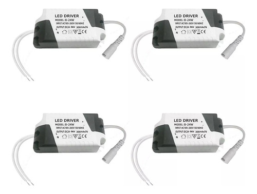 Balastra Transformador Driver Para Lampara Led 8-24w 4piezas