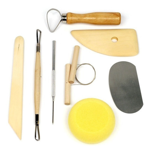 Imagen 1 de 7 de Herramientas Modelar Ceramica Arcilla Set X 8