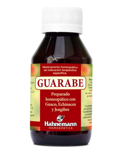 Jarabe Para La Tos Hahnemann® Guarabe X 100 Ml | Sin Azúcar