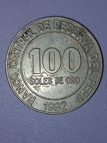 Moneda 100 Soles De Oro 1982