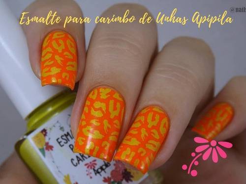 Imagem 2 de 3 de Esmalte Para Carimbo De Unhas Apipila - Cremoso E Metalico