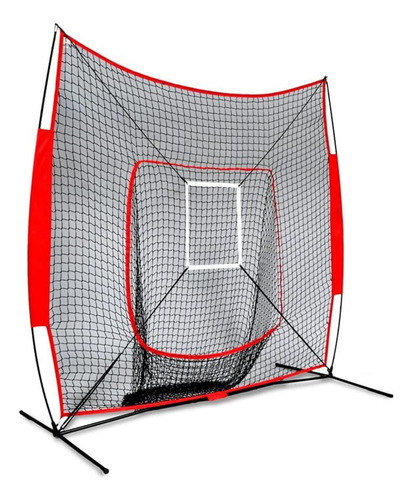 7x7 Ft Softball Baseball Practice Net With Frame Hitting