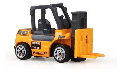 Pacote Com 6 Mini Veículos De Construção E Brinquedos De Car