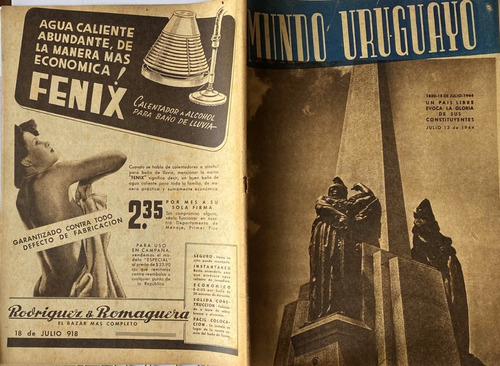 Mundo Uruguayo N° 1316 Central Campeón Invicto Póster  1944