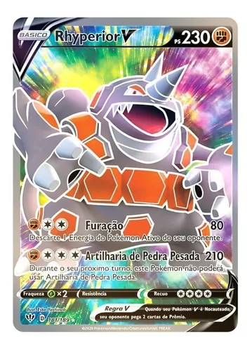 Rhyperior V, Escuridão Incandescente, Banco de Dados de Cards do Estampas  Ilustradas