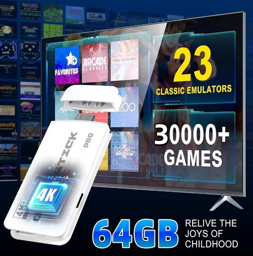 Game Stick M15 Retro 2 Controles 30mil Jogos Antigos Hdmi