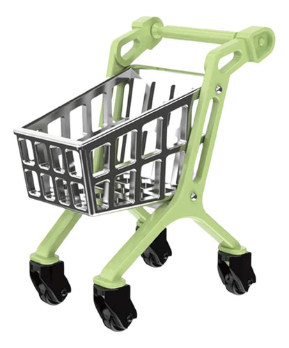 4 Carro De Compras En Miniatura Para Casa De Muñecas, Mini
