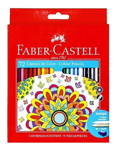 Imagen 1 de 1 de Eco Lapices De Colores 72 Unidades Faber-castell