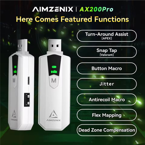 Adaptador De Teclado Y Ratón Aimzenix Ax200pro Y Convertidor