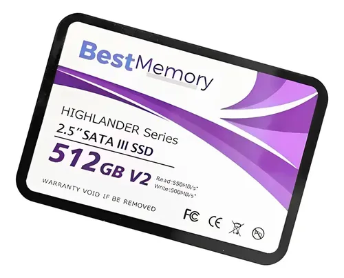 Ssd 512gb Sata Iii 2,5 V2 Best Memory Highlander - Btsda-512-550