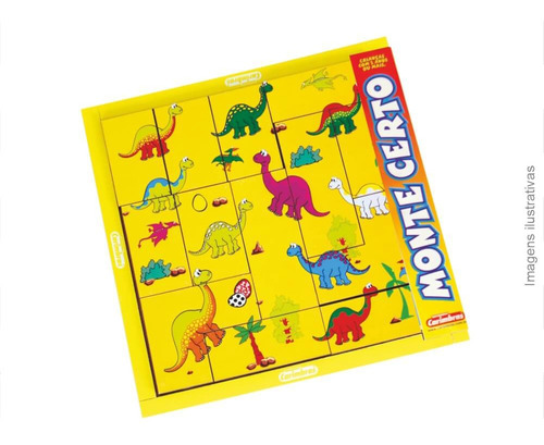 Imagem 1 de 6 de Quebra Cabeça De Dinossauros Brinquedo Educativo Infantil 