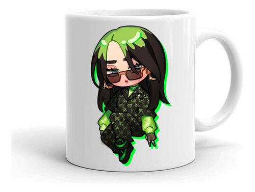 Tazon/taza/mug 35 Billie Eilish Verde 