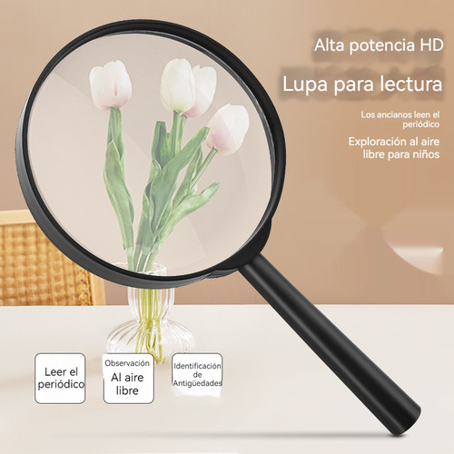 Lupa De Mano Alta Definición 7.8cm Diámetro Lectura Explorar