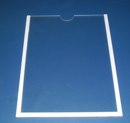 Imagem 3 de 3 de Display Acrílico Parede Porta Folha A1 Com Fita Adesiva
