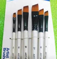 Comprar Set Pinceles Angulares 6 Piezas