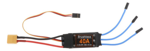 40a Motor Esc Sin Escobillas Xt60 Plug Durable Aviones Rc