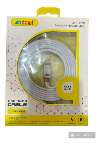 Cable Lightning 2m Compatible Con iPhone / iPad