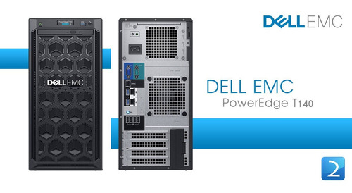 Servidor Dell Poweredge T140 Xeon E-2226g 16gb 2tb E