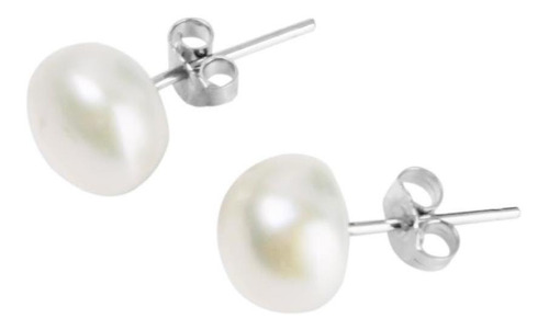 10mm blanco real agua dulce perlas joyas ohrhänger aretes pendientes 925 plata 