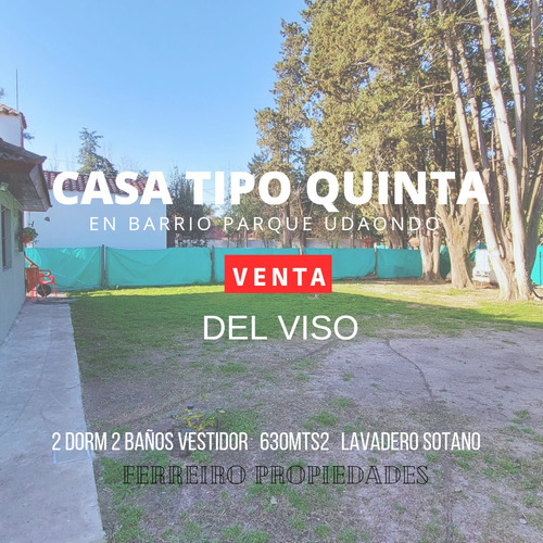 Venta De Casa Tipo Quinta En Barrio Parque Udaondo Del Viso