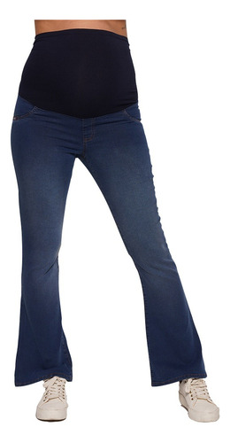 Jean Maternal Oxford Faja Alta Cruzada Art. 2333 Que Sera