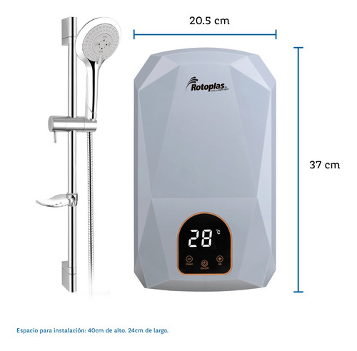 Terma Instantánea Rotoplas Supreme Con Sensor 2.6 Psi