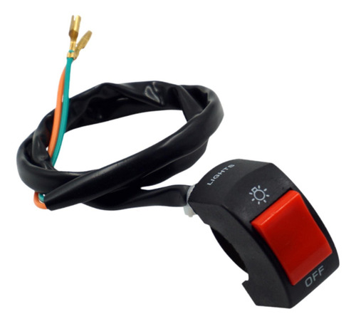 Interruptor De Manillar De Motocicleta, Botón Botón Rojo