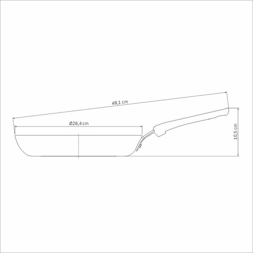 Frigideira Alumínio Cer E Silicone 28 Cm 2,3 L Tramontina