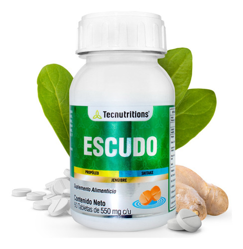 Suplemento Escudo Tecnu® Sistema Inmune Aumenta Defensas Sabor Sin sabor