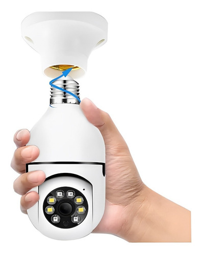 Câmera Segurança Lâmpada Wifi Full Hd Visão Noturna Yoosee