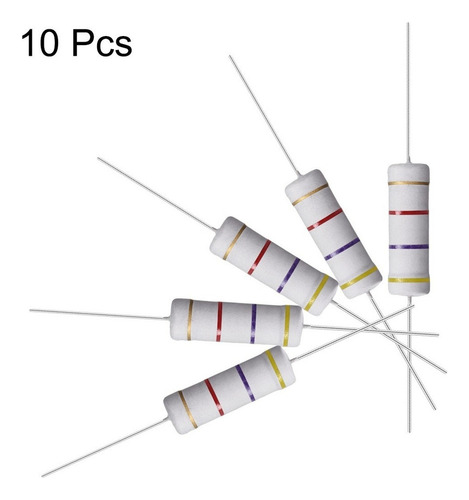 10 Resistencias 4.7k Ohm Resistor Película Óxido Metal 5w 5%
