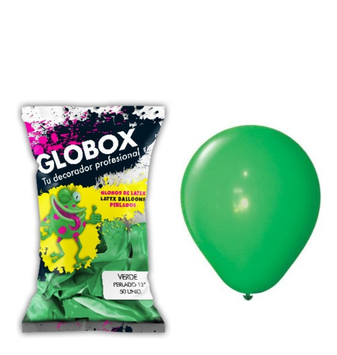 Paquete X 50 - Globos Perlados 12 - Color Verde