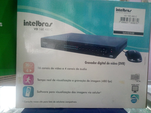 Dvr Gravador Digital De Vídeo Intelbras Vd 16e 480c 16canais