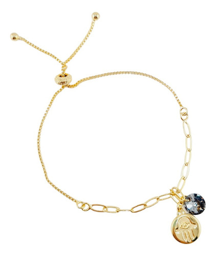 Pulsera Proteccion Gold  Cristales Genuinos 