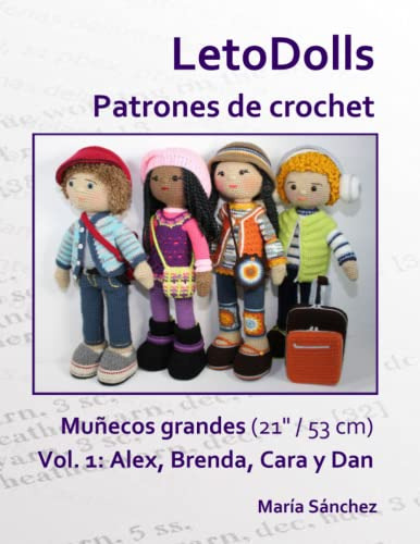 Letodolls Patrones De Crochet Muñecos Grandes -21  - 53 Cm-