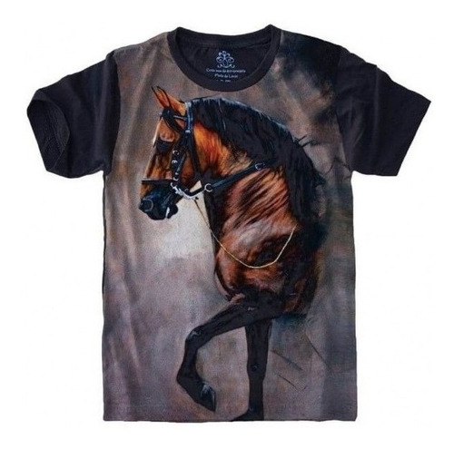 Camiseta Estilosa 3d Fullprint Cavalo Horse Égua