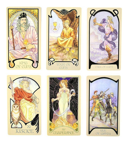 Cartas De Baralho Etéreas E Misteriosas De Adivinhação Do Ta
