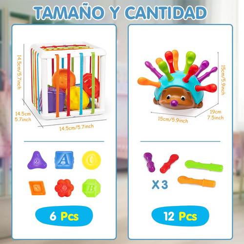 Juguetes Sensoriales Para Niños, Clasificador De Formas Y