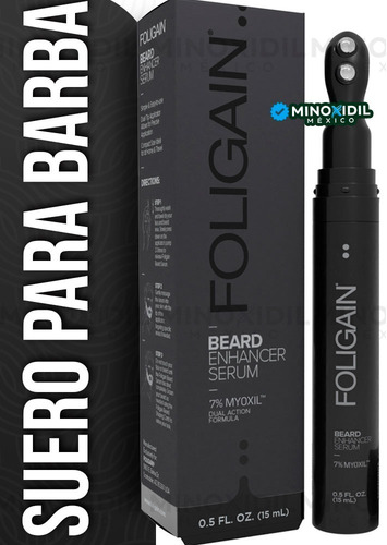 Imagen 1 de 6 de Men's Foligain Suero Crecimiento Barba 7% Myoxil