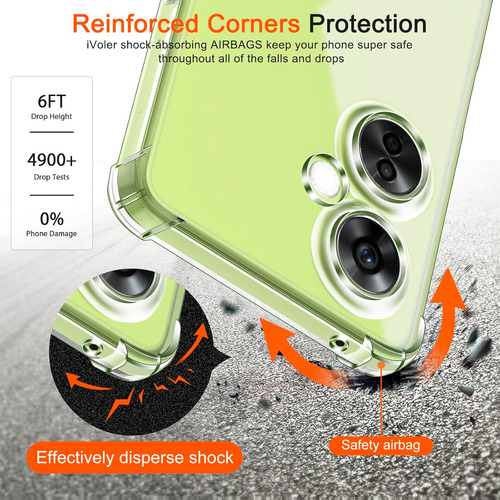 Funda Uso Rudo Silicona Tpu Suave Para Nord Ce 3 Lite+mica Transparente Oneplus Nord Ce 3 Lite