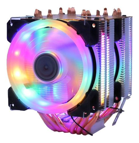 Fan Cooler Procesador Frostwind 2 Fan Rgb 6 Pipes Intel Amd