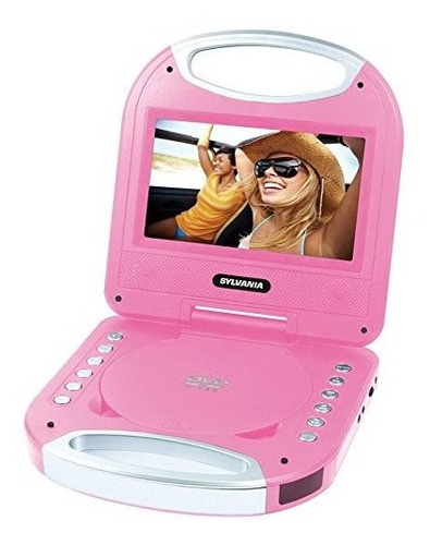 Sylvania Sdvd*****inch Portable Dvd Player With Handle, Pink