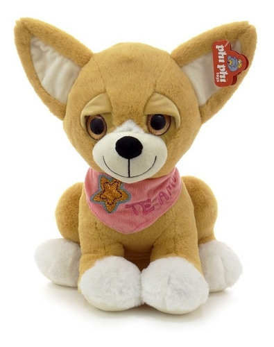 Imagen 1 de 4 de Peluche Animal Perro Chiwawa Sentado 30 Cm. Phi Phi Toys