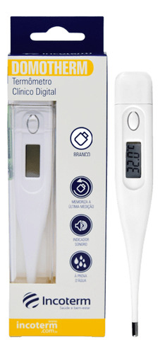 Termometro Clinico Digital Temperatura Corporal Domotherm Br