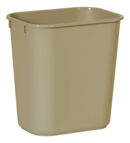 Cesta De Basura Para Escritorio De 3 5-gales. Color: Beige.